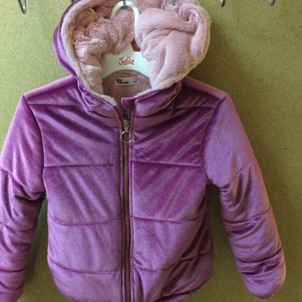 Child’s purple jacket